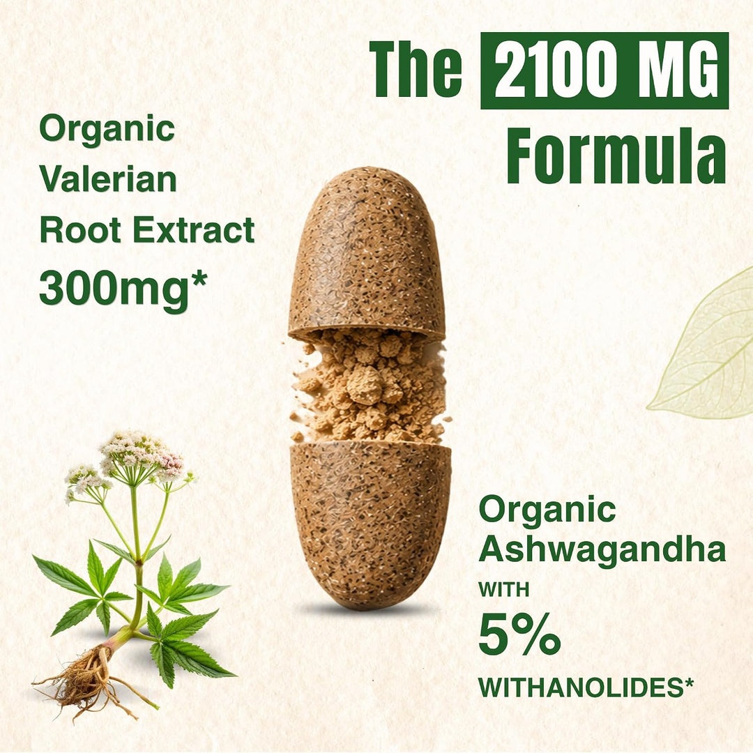 Organic Ashwagandha Caplets | 60 Caplets