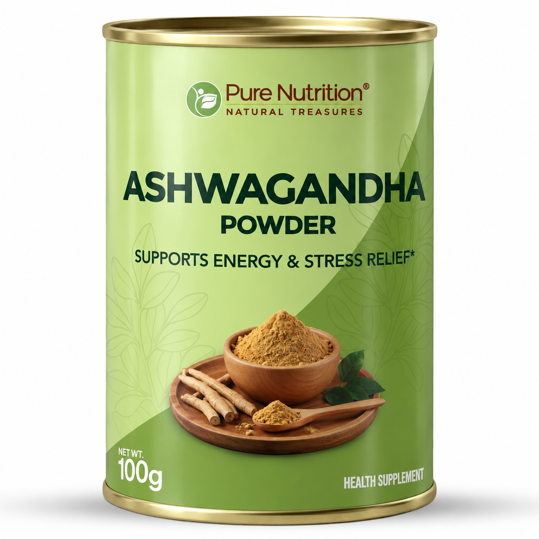 Organic Ashwagandha Powder 100g | Stress Relief, Sleep & Vitality