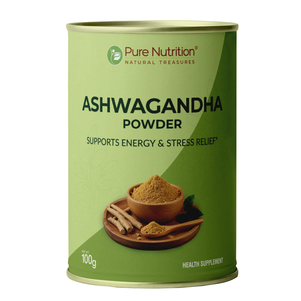 Organic Ashwagandha Powder 100g | Stress Relief, Sleep & Vitality