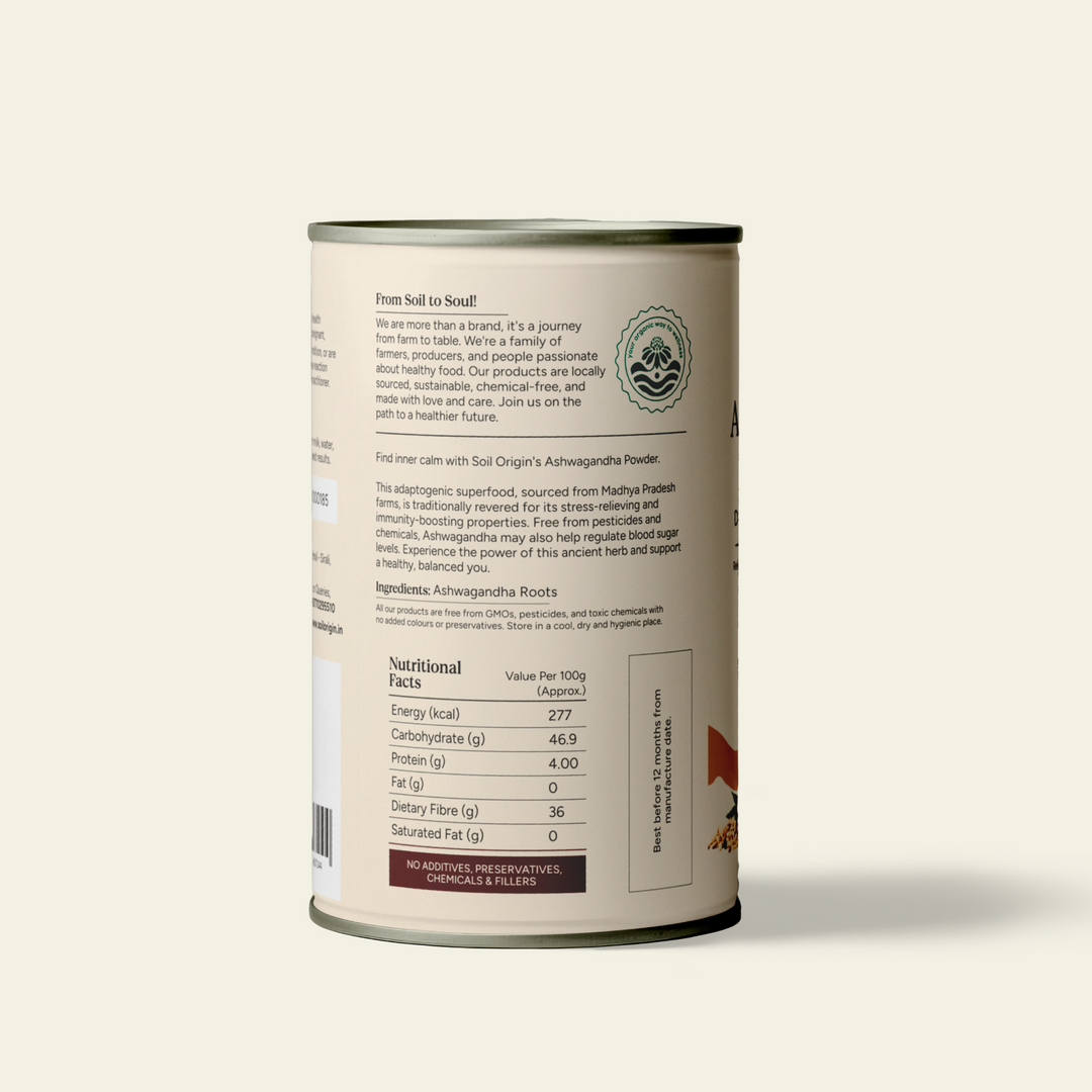 Soil Origin Ashwagandha Powder - 100Gm
