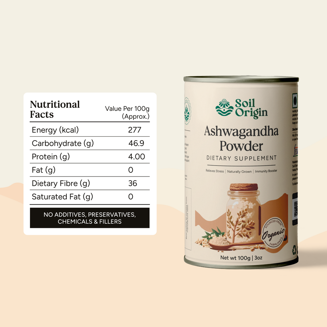 Soil Origin Ashwagandha Powder - 100Gm