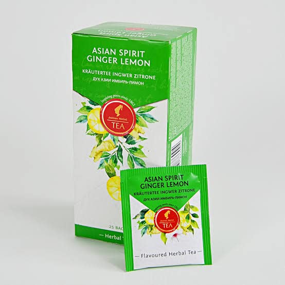 Julius Meinl Asian Spirit Ginger Lemon Herbal Tea - Pack of 25 Tea Bags