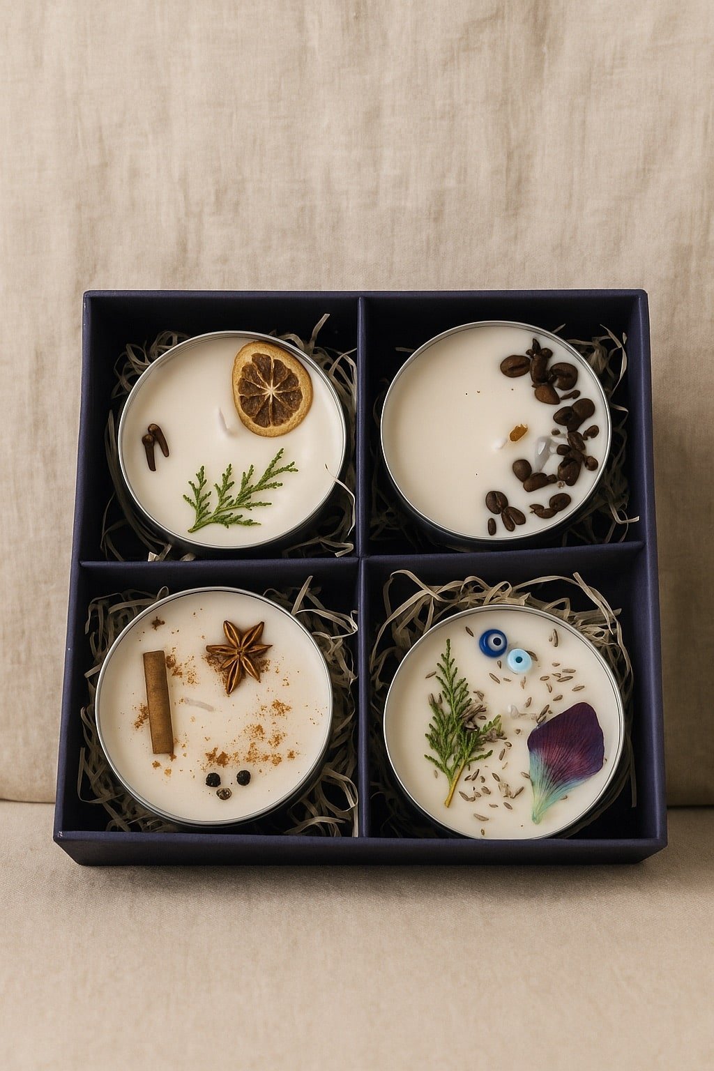 Assorted Candles Giftbox - Set of 4 - Suspire