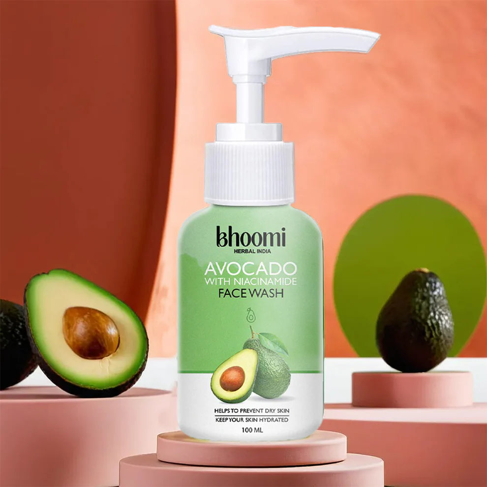 Bhoomi Herbal India AVOCADO WITH NIACINAMIDE FACE WASH
