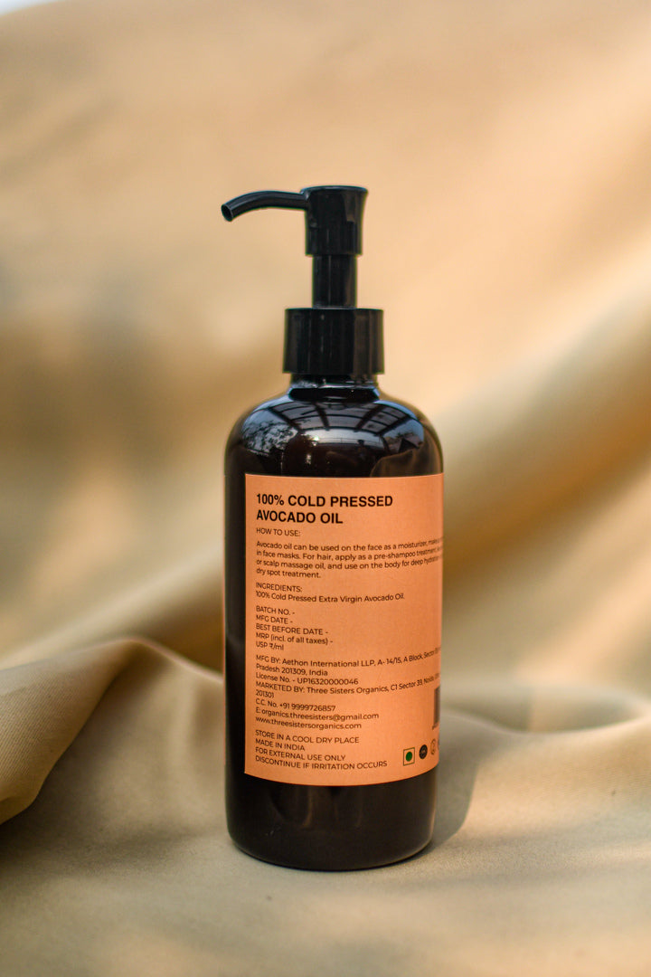 100% Cold Pressed Avocado Oil - 300 ml