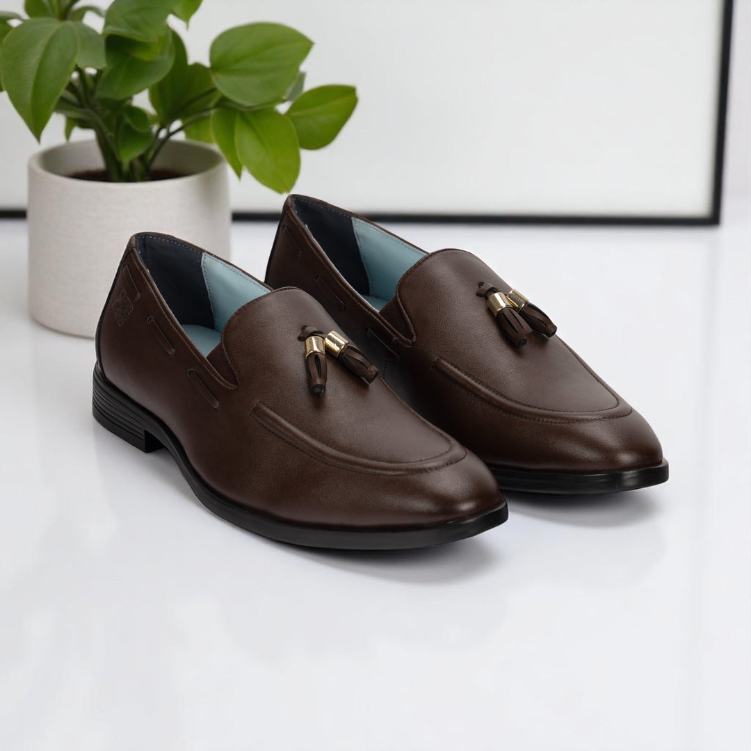 Tassel Tux Brown Tassel Loafers