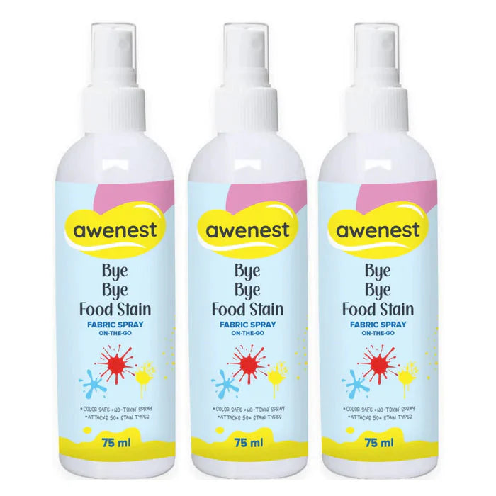 Instant Food Stain Remover Fabric Spray - awenest Bye Bye Food Stain, works on 50+ Food and Blood Stains on-the-go for combos