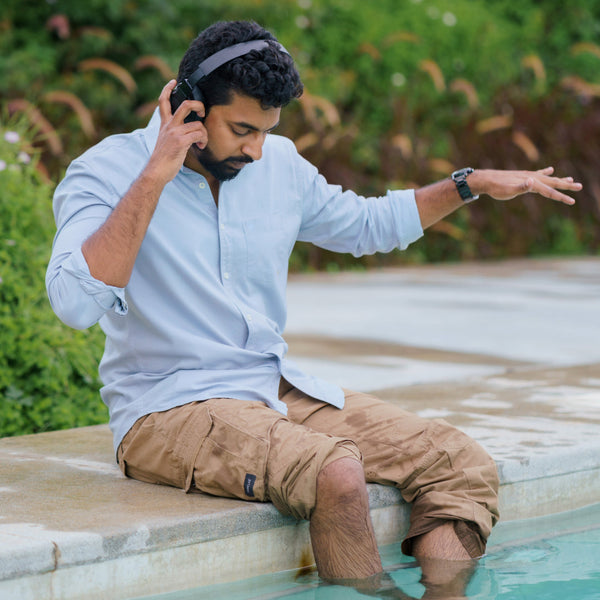 Islands Of Loom Azure Organic Cotton Men's Shirt