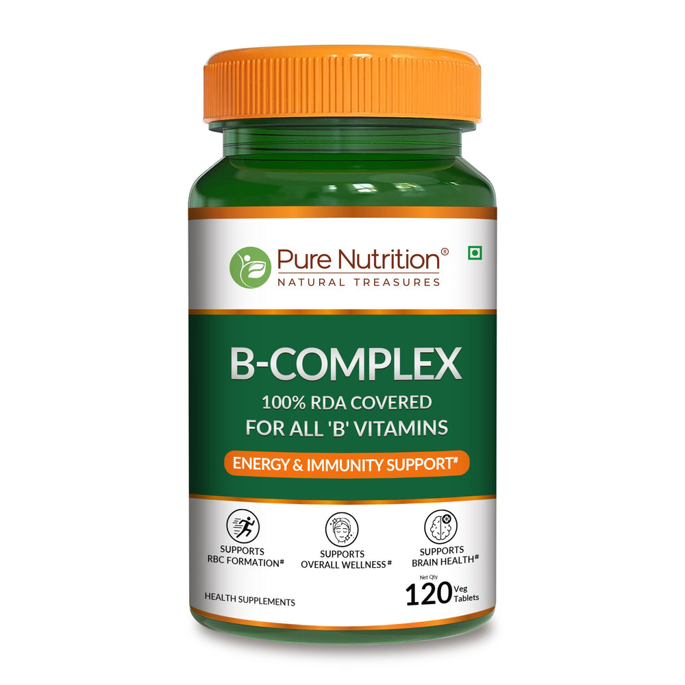 B-Complex Tablets  100% RDA of All B Vitamins | Energy & Immunity