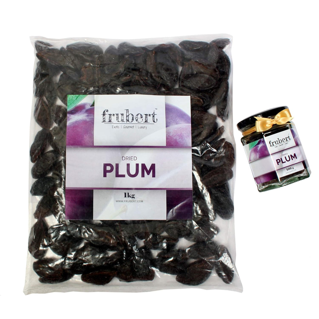 Frubert Healthy European Dried Plums - 1Kg(Gluten Free, Vegan and No Preservative)