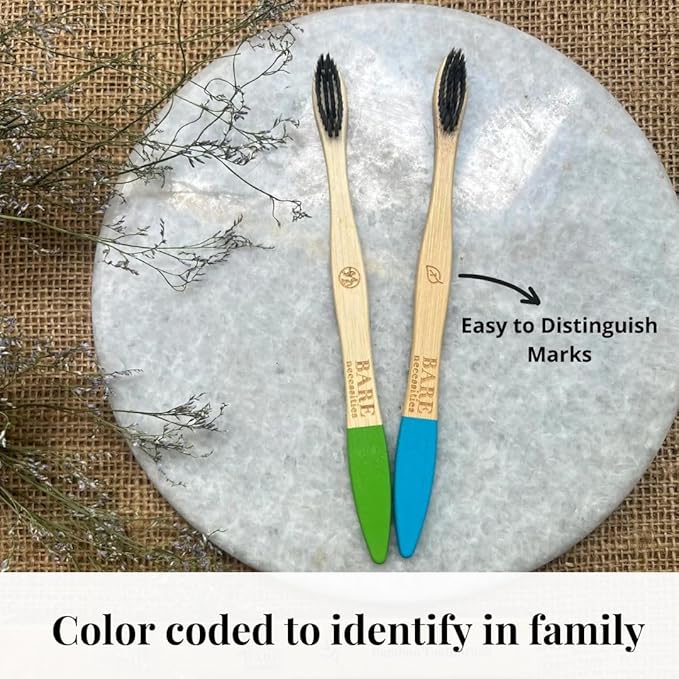 Bare Necessities Biodegradable Bamboo Toothbrush with Compostable Handle