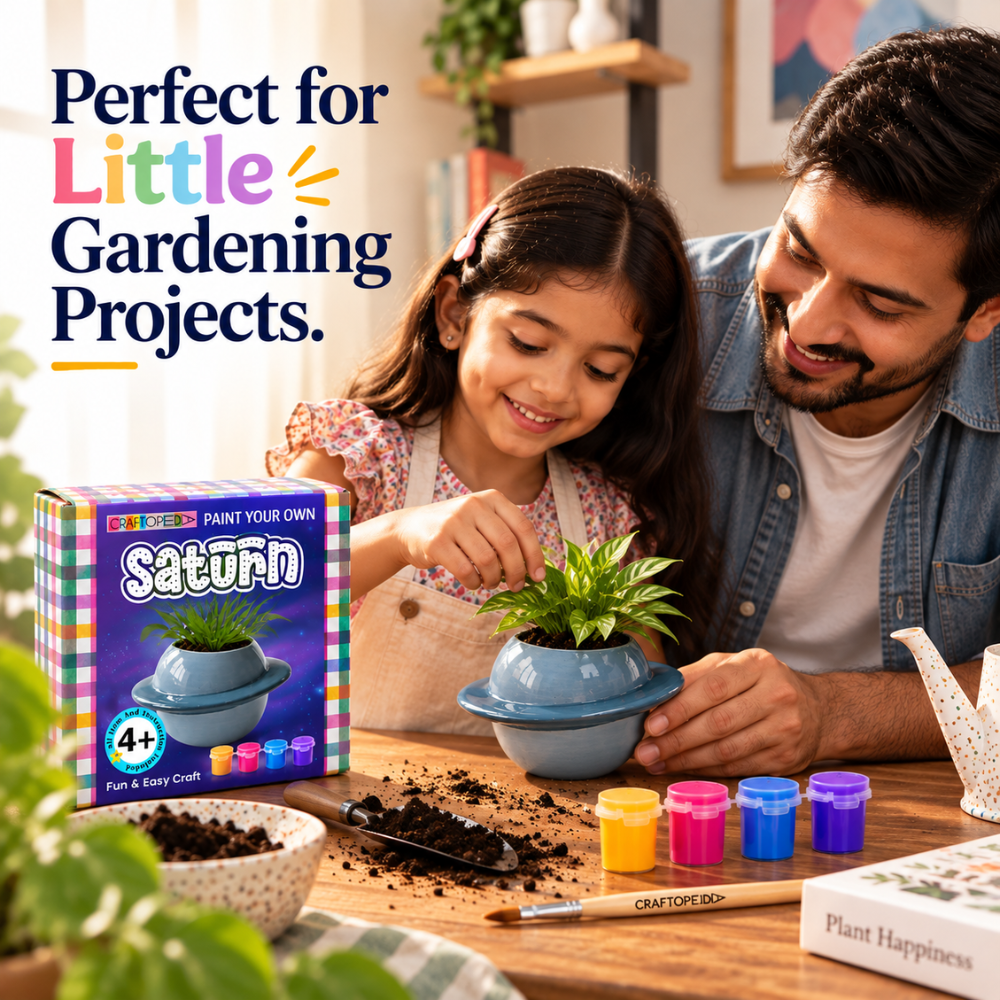 Planter Painting Kit - Saturn (Space)