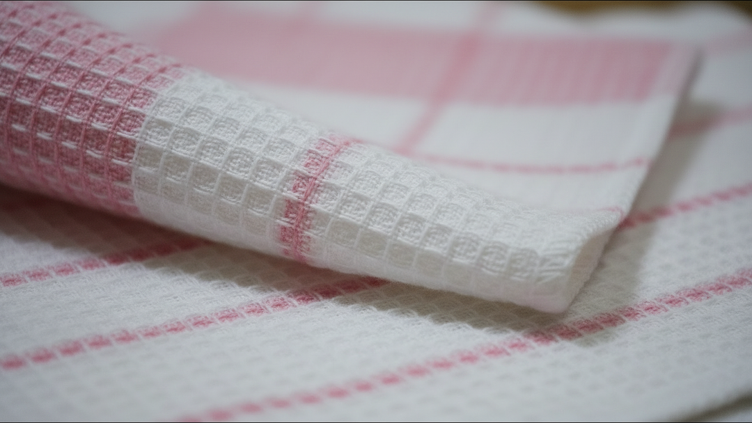 Country Village Waffle Cotton Dish Towels – Multi-Color (Pack of 18)