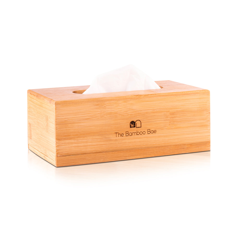 Bamboo Tissue Box | Sustainable Tissue Box | Ideal for Home Office Workplace Hotel