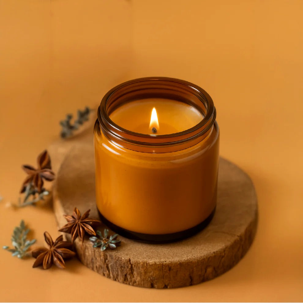 Eco Friendly Gifts for Employees – Golden Ember Scented Candle – The Bamboo Bae