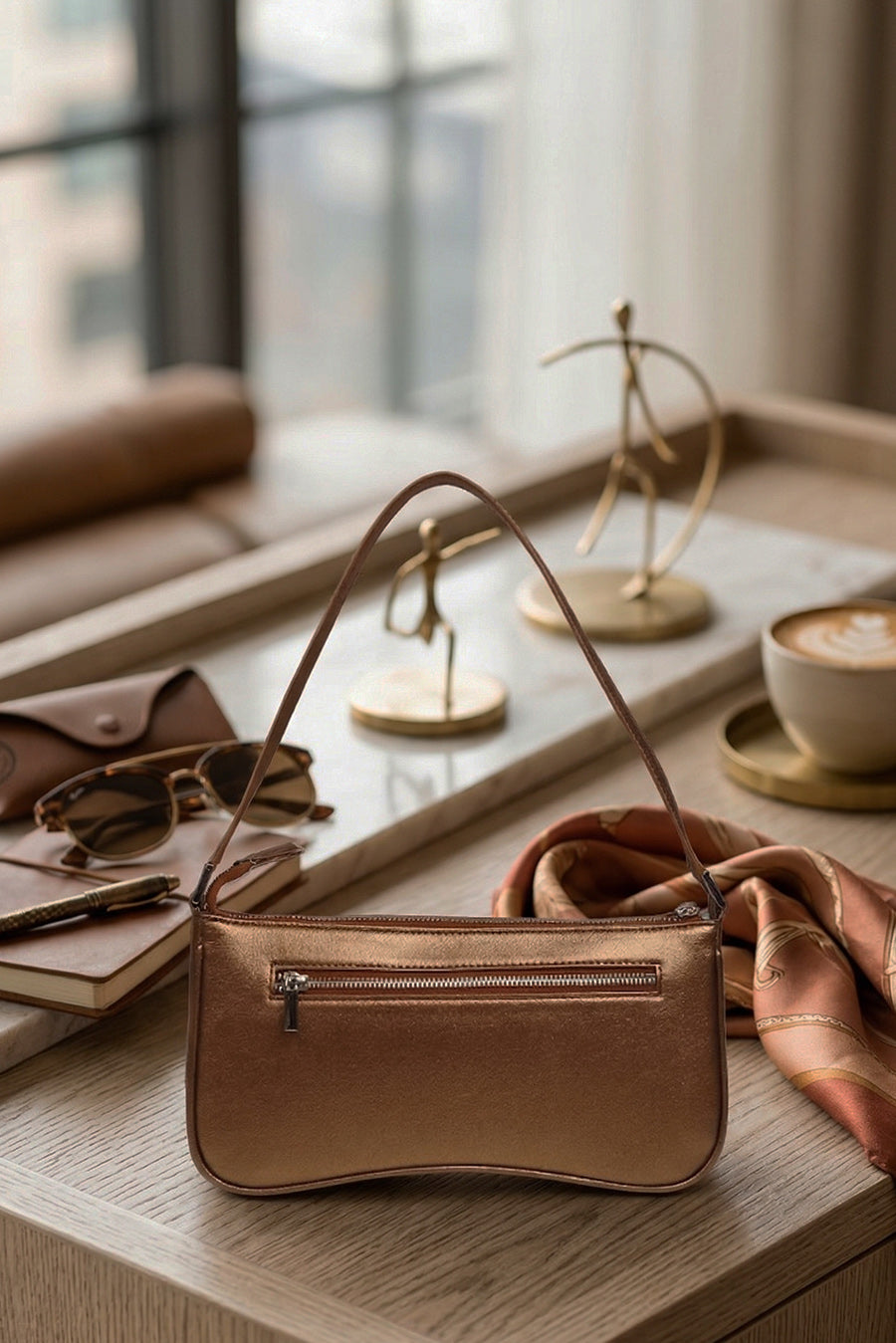 Emily Vegan Leather Shoulder Bag
