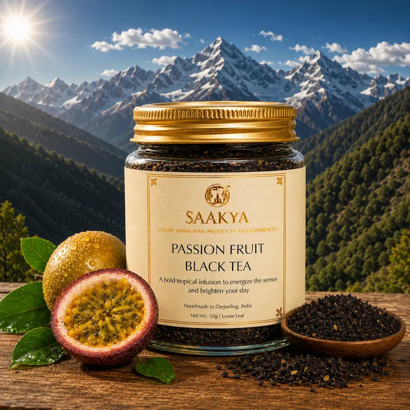 Saakya Passion Fruit Black Tea | Darjeeling Tropical Blend | 50g