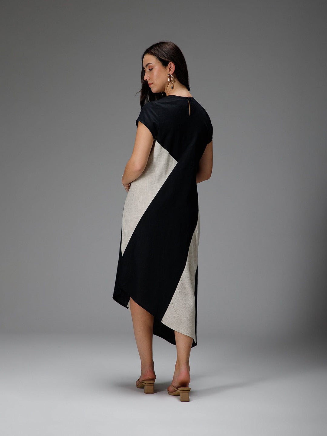 B77 AMBER - Sculptural Cut Dress - Suspire