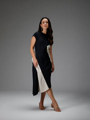 B77 AMBER - Sculptural Cut Dress