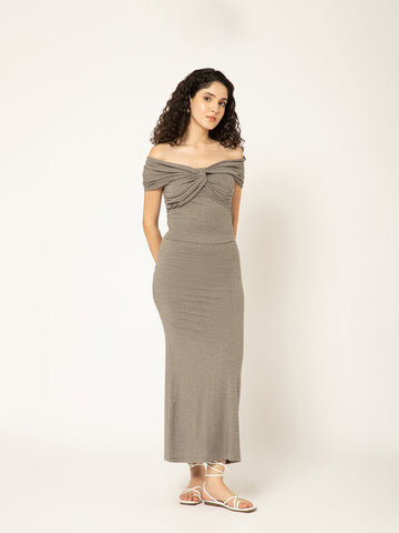 B77 MARLENE - Stretchy Long Skirt