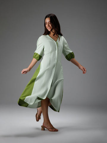B77 MEADOW - Soft Earthy Cotton Linen Dress