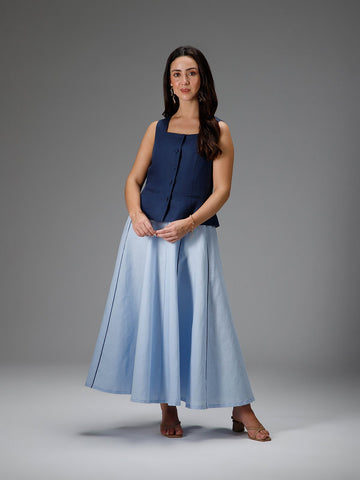 B77 OCEAN - Sustainable Cotton Linen Waistcoat