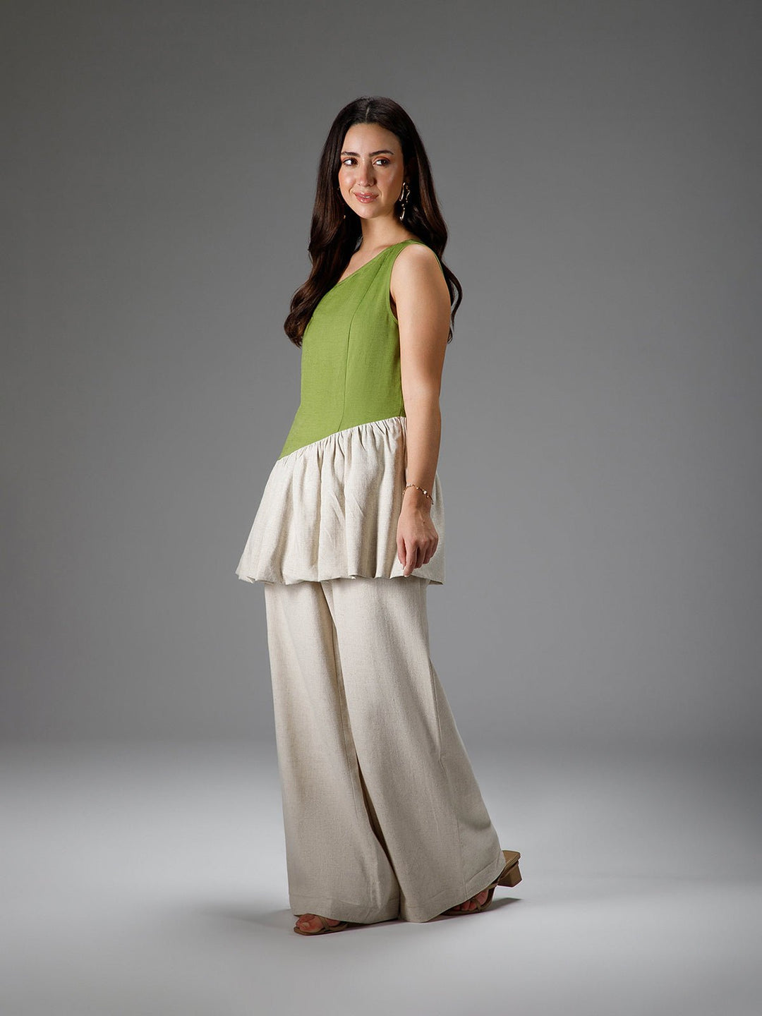 B77 PRAIRIE - Statement top in Cotton Linen - Suspire