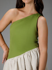 B77 PRAIRIE - Statement top in Cotton Linen