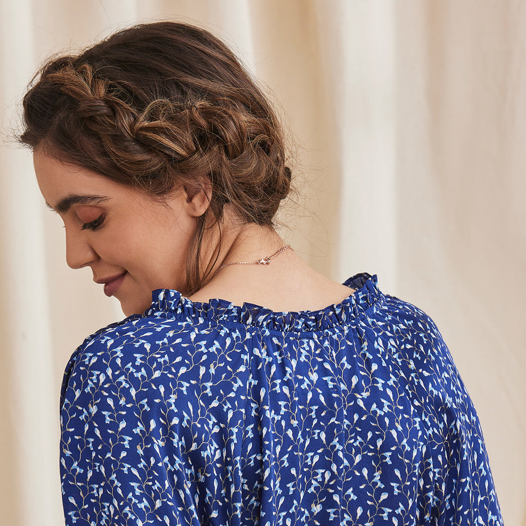 B77 LIVIA Formal Printed Modal Satin Women&