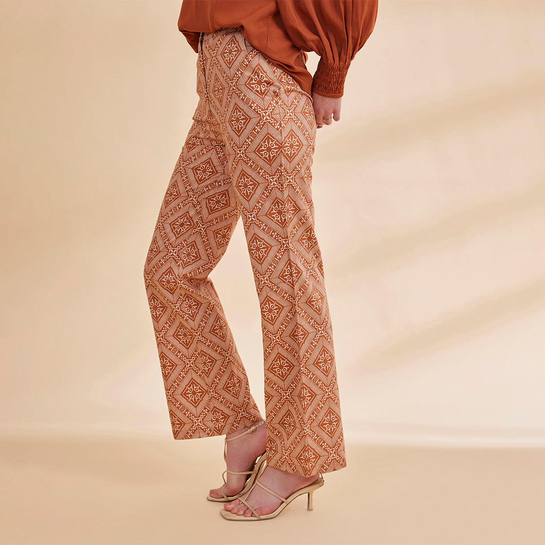 B77 NOORAT Printed Organic Cotton Tencel Women&