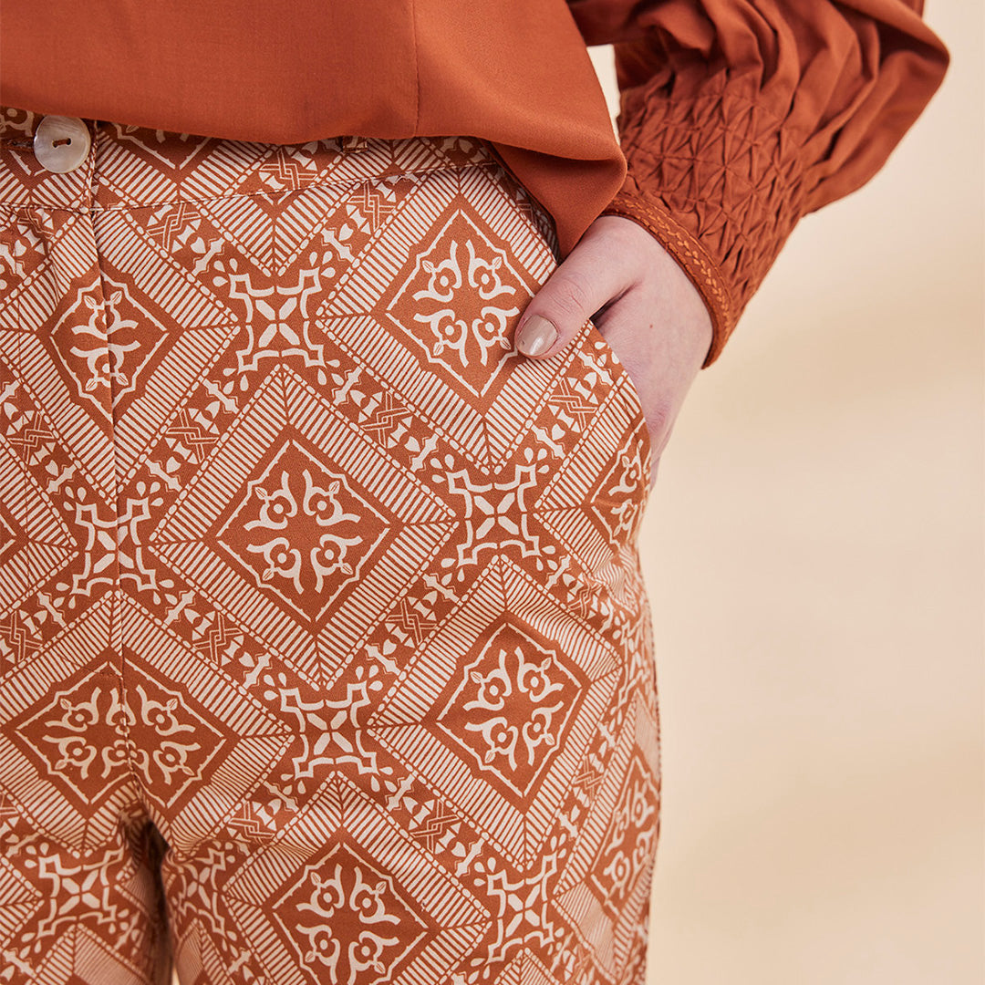 B77 NOORAT Printed Organic Cotton Tencel Women&