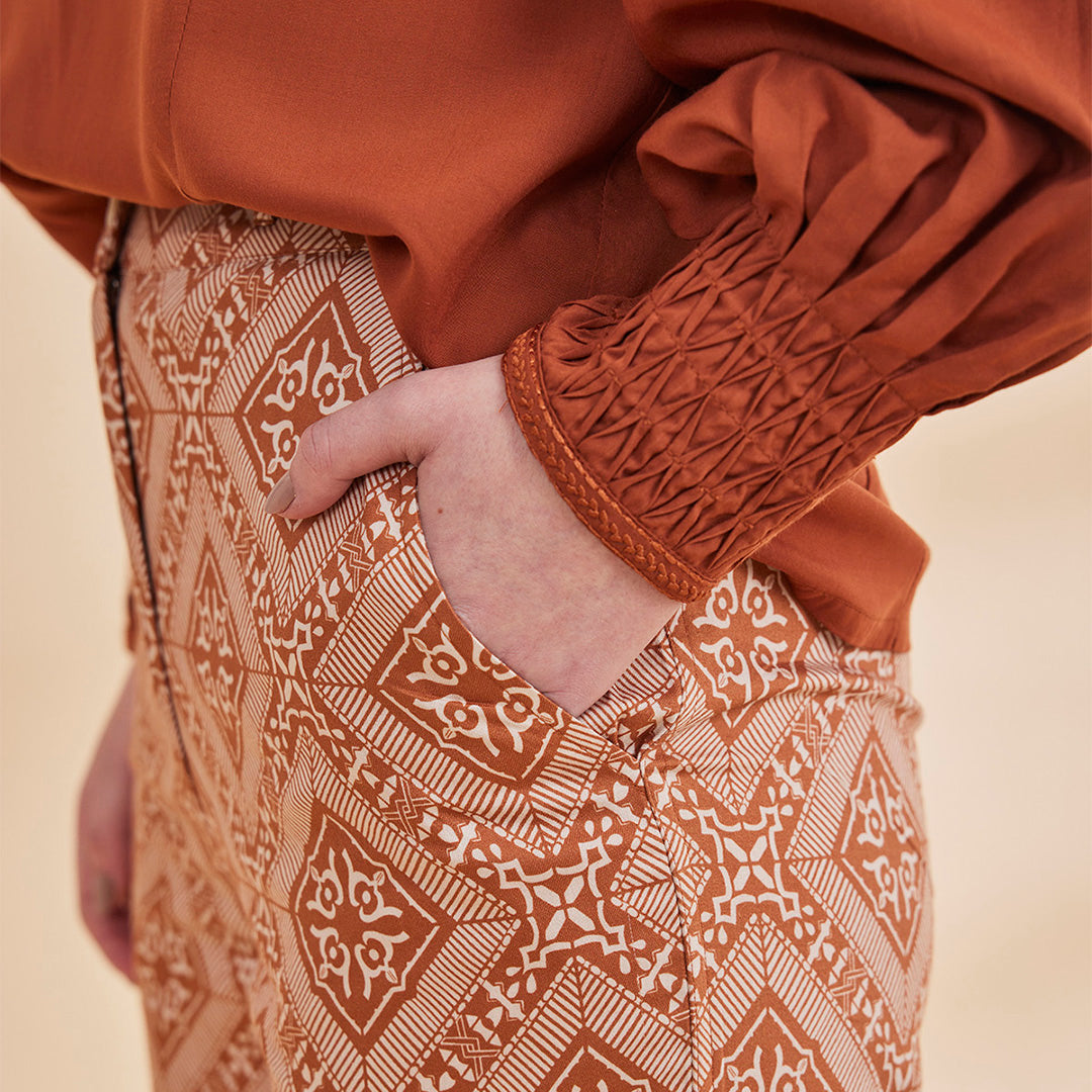 B77 NOORAT Printed Organic Cotton Tencel Women&