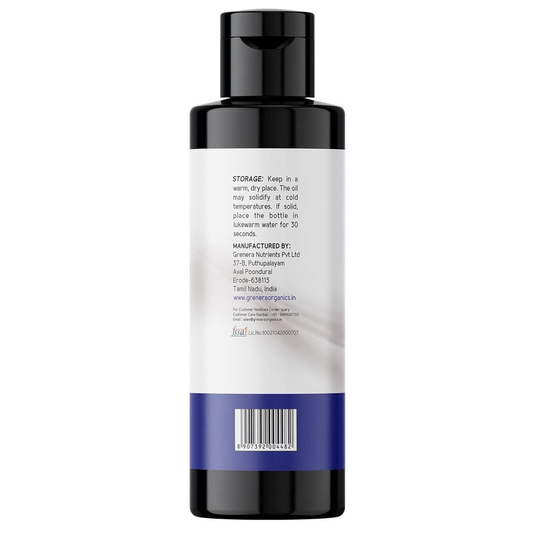 Grenera Black Cumin Seed Oil 250 ml, Cold Pressed, Nigella Sativa, Kalonji Oil for Immunity, Skin, Hair