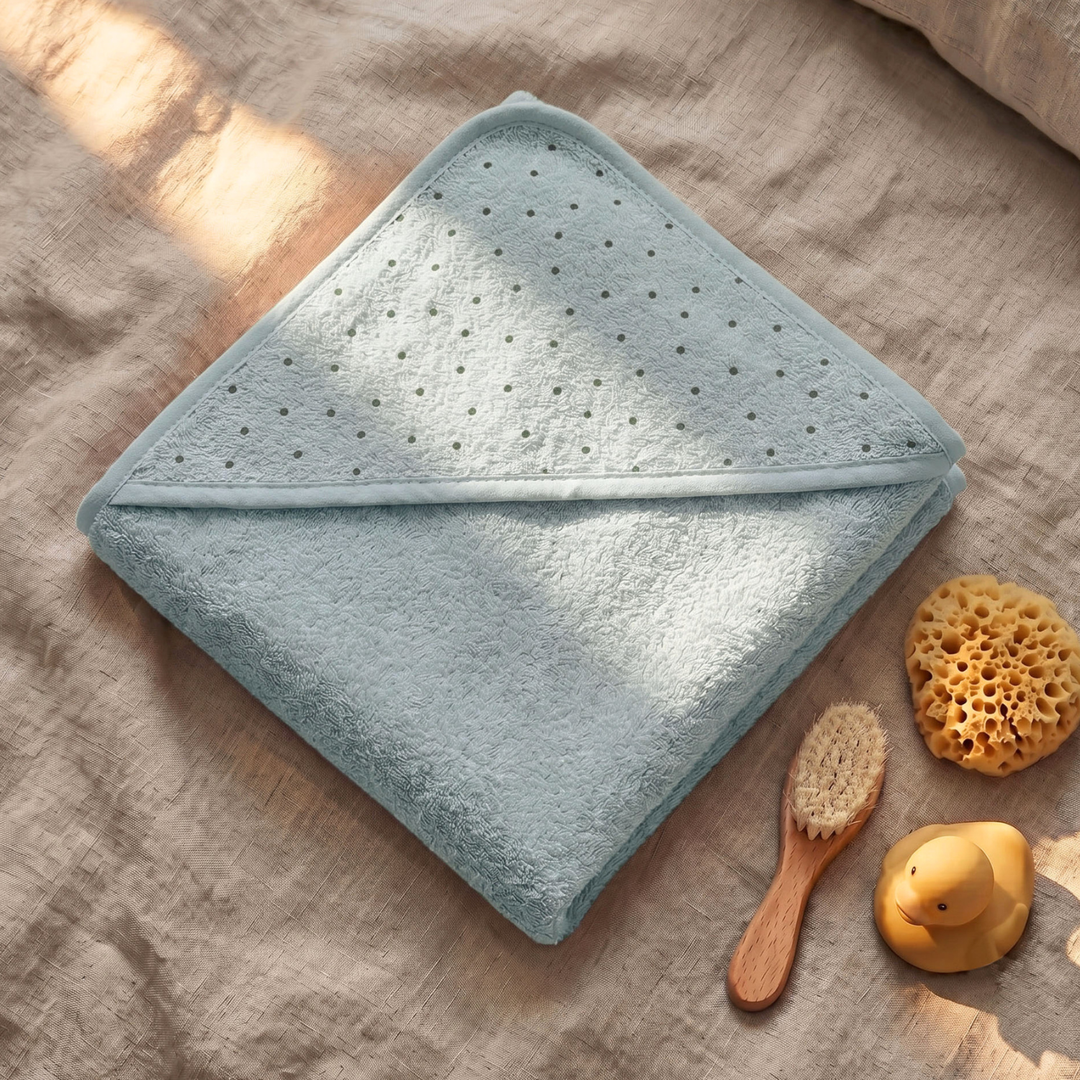 Country Village Hooded Towel with Dot