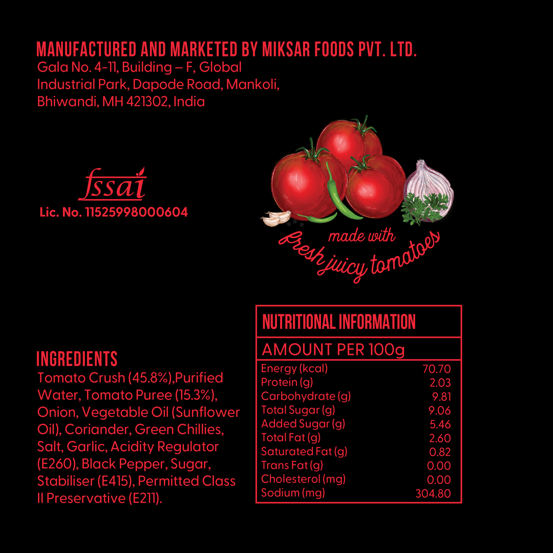 Naagin Salsa Dip - Fresh, Zesty,Indo-Mexican Dip, Premium Tomatoes