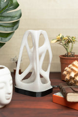 Snowy Hypercube Table Lamp | Designer LED Table Light
