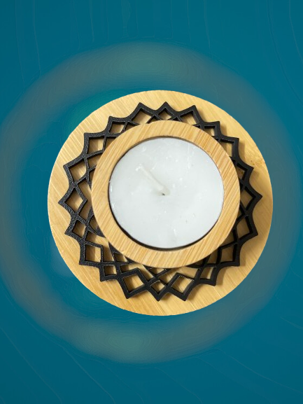 Aegle Sriphal Bamboo Tealight Holder | Classic