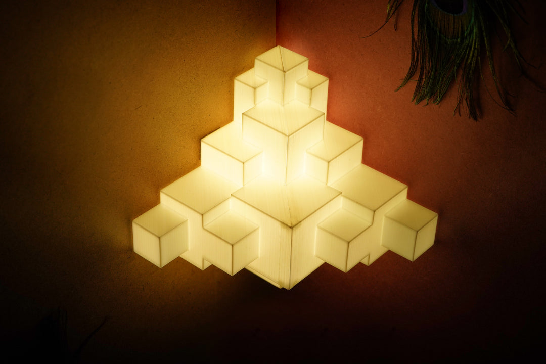 Corner Crystal Wall Lamp | Modern LED Corner Light