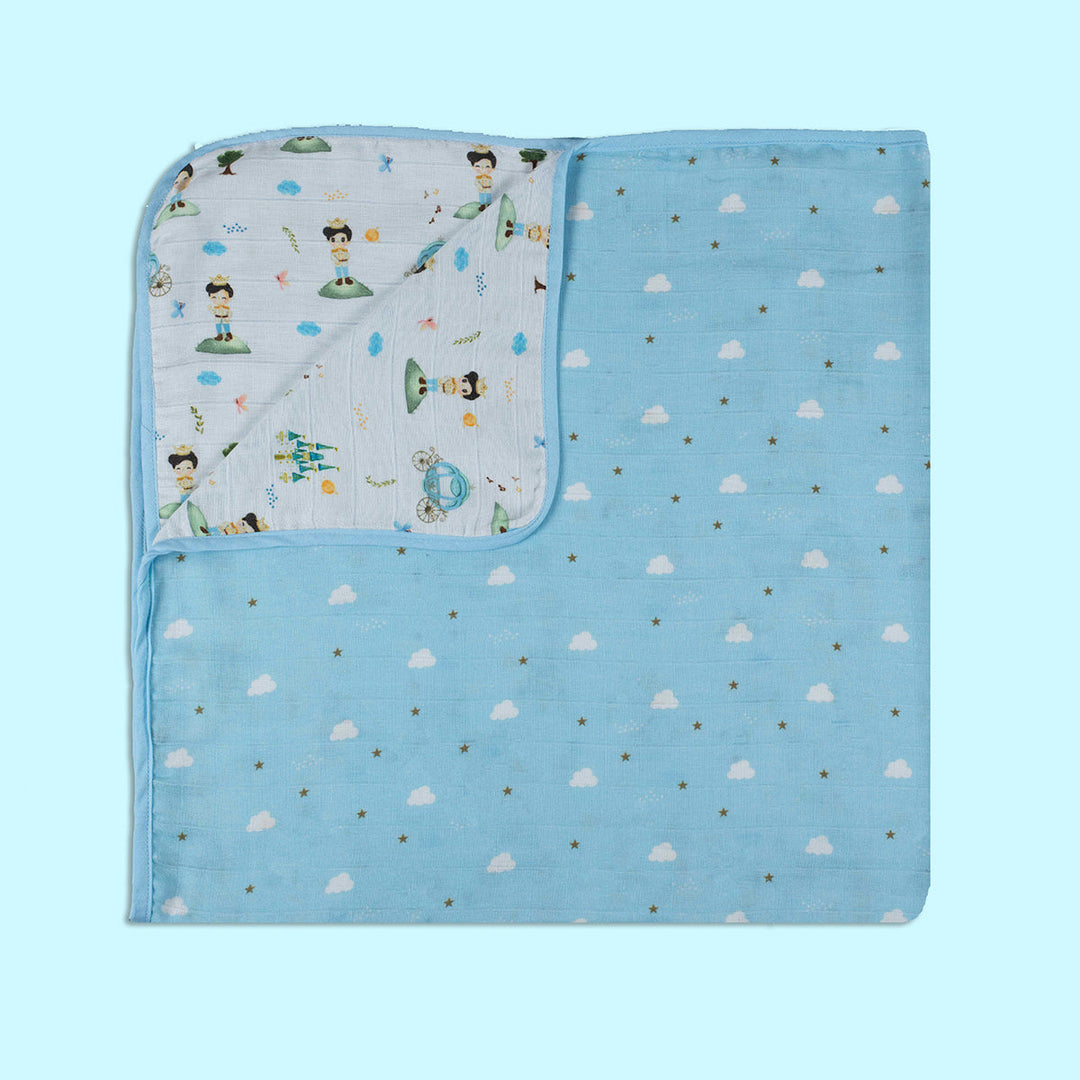 Tiny Snooze Organic Muslin Blanket | 3-Layer Reversible