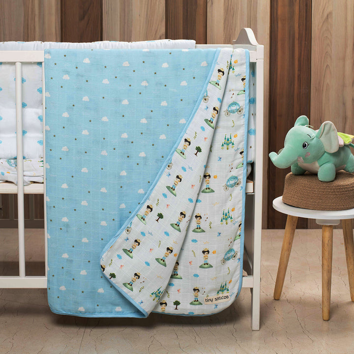 Tiny Snooze Organic Muslin Blanket | 3-Layer Reversible