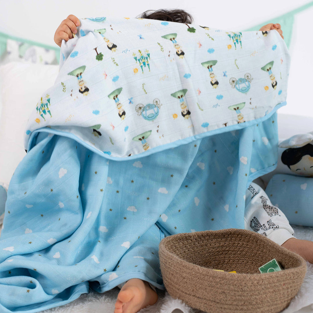 Tiny Snooze Organic Muslin Blanket | 3-Layer Reversible