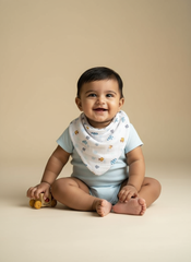 Little Sudhams Organic Cotton Muslin Bandana Drool Bib