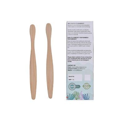 Everyday Bamboo Toothbrush  for Kids (Sets of 2 ) - Blue & Green
