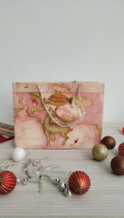 THE ASF SHOP Reindeer Pink Paper Bag