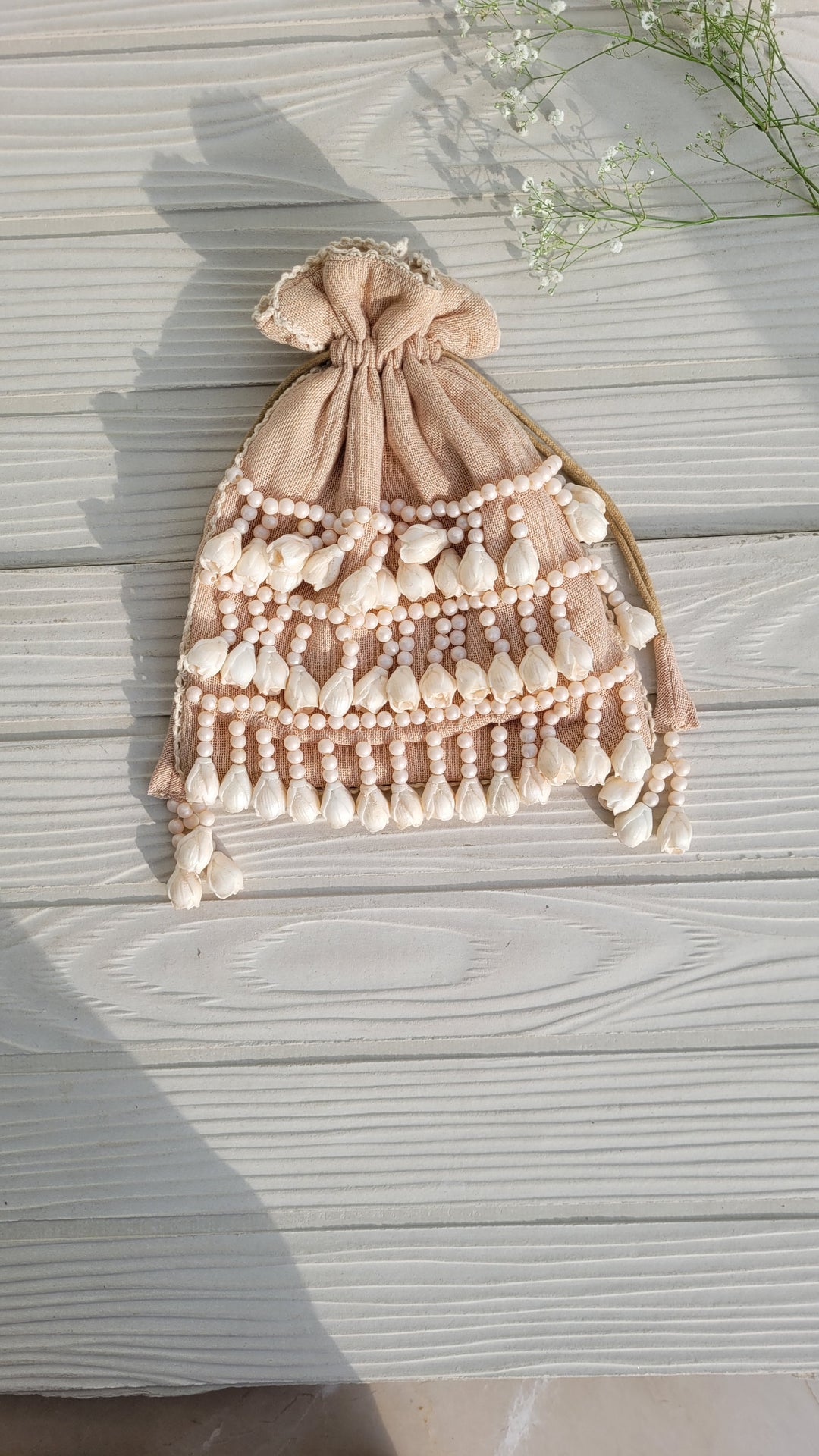 THE ASF SHOP Blush Pearl Potli