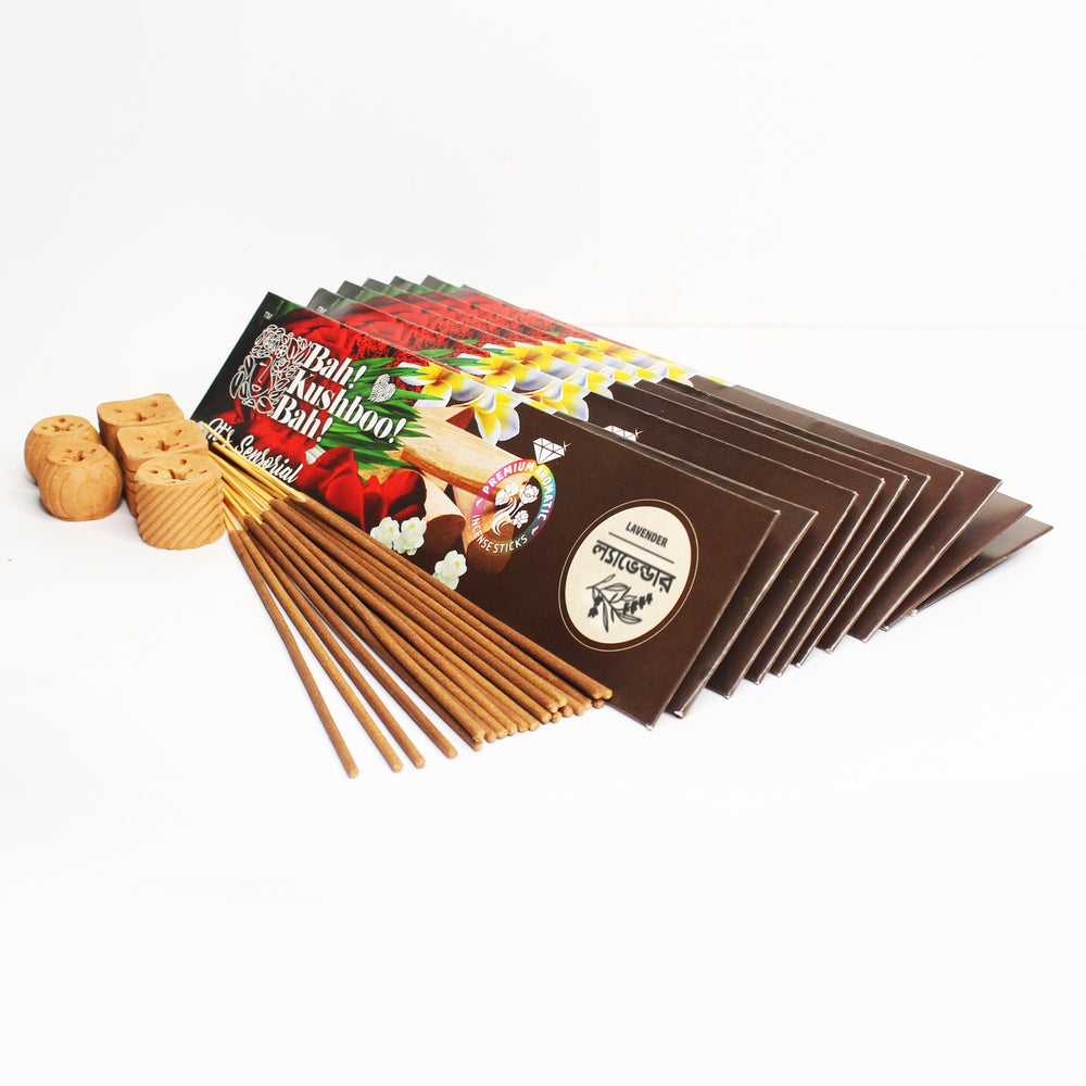 Bah Kushboo Bah Premium Envelope 5 in 1 COMBO Pack Aromatic  Incense Sticks (500 gm)