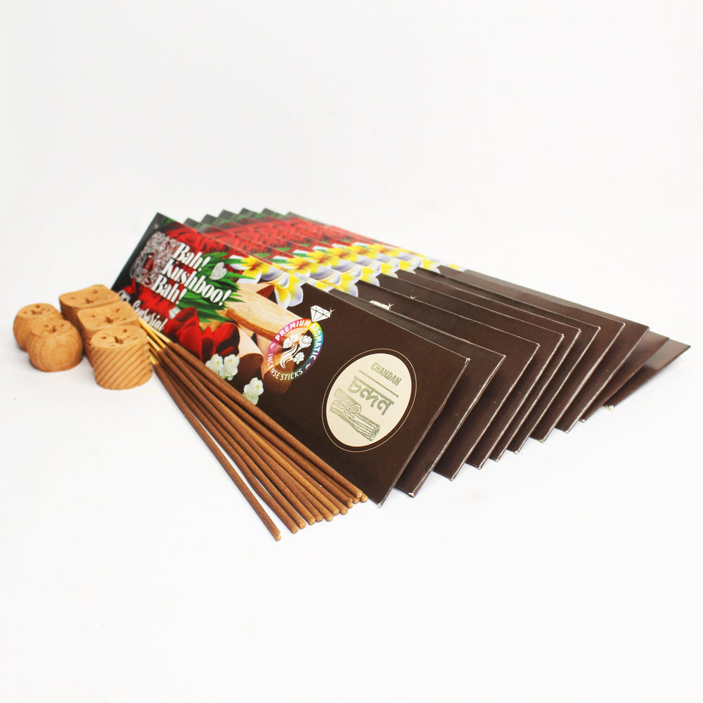 Bah Kushboo Bah Premium Envelope CHANDAN Pack Aromatic  Incense Sticks (250 gm)