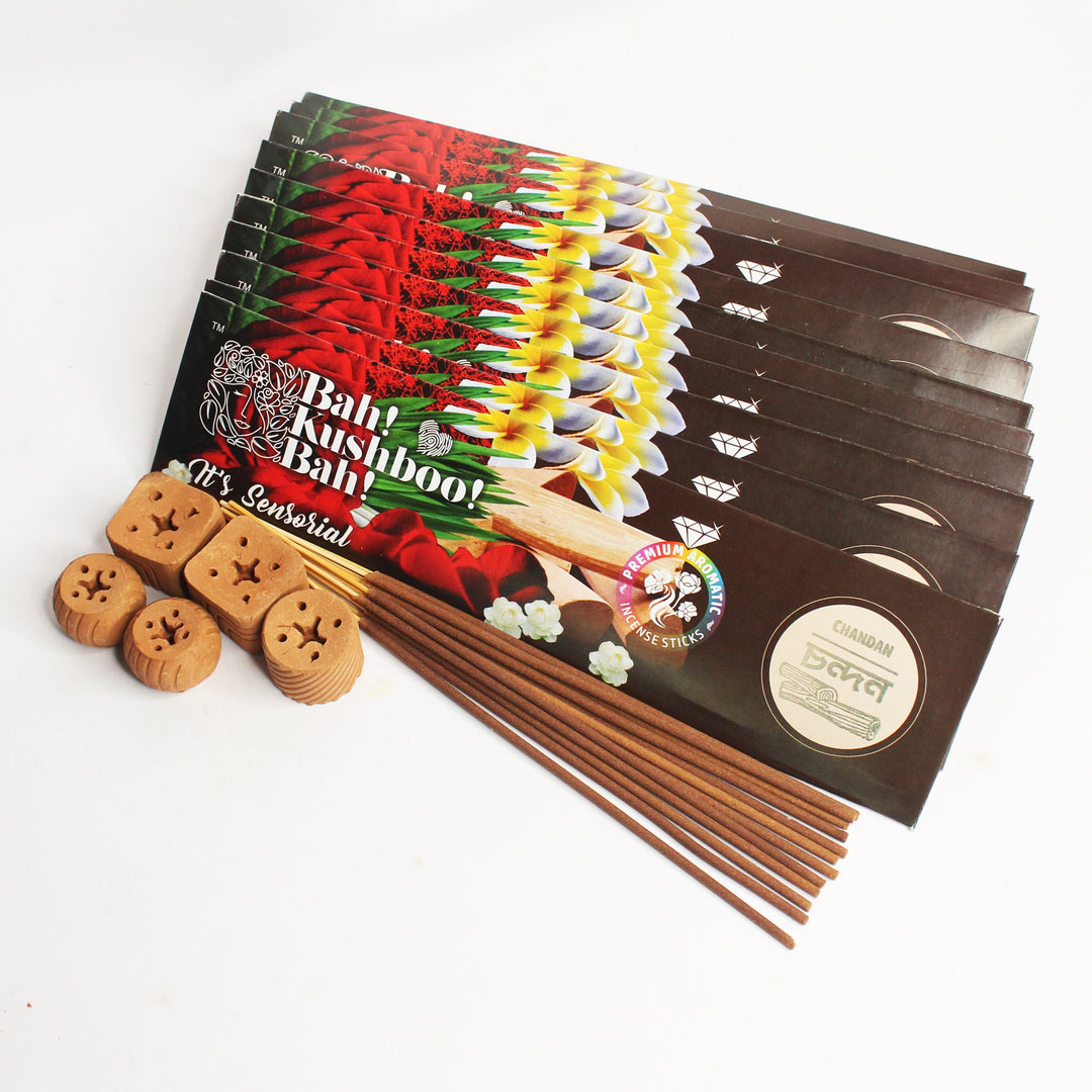 Bah Kushboo Bah Premium Envelope CHANDAN Pack Aromatic Incense Sticks (250 gm) - Suspire