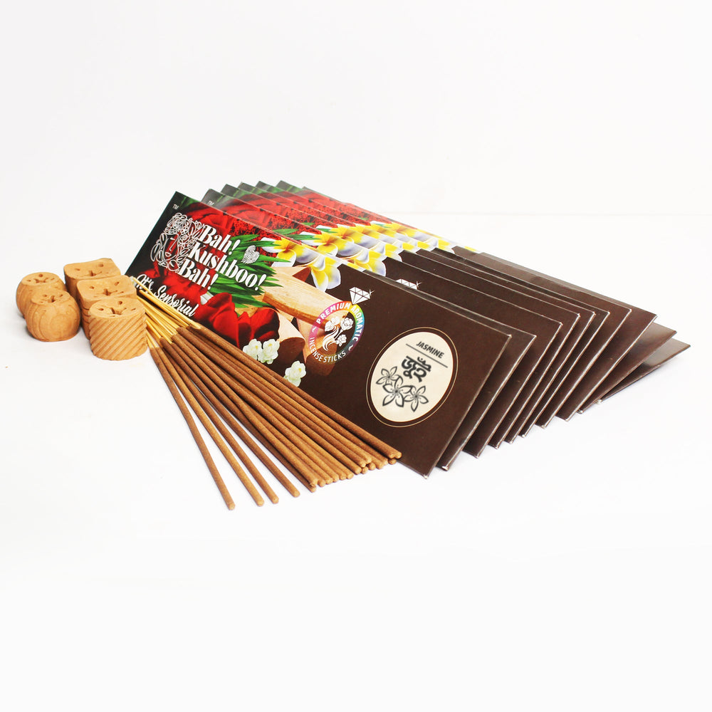 Bah Kushboo Bah Premium Envelope JASMINE Pack Aromatic  Incense Sticks (500 gm)