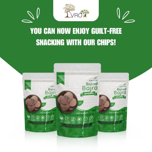 GUILTCHIP Baked Bajra Chips With Sesame And Beetroot - 150 gm